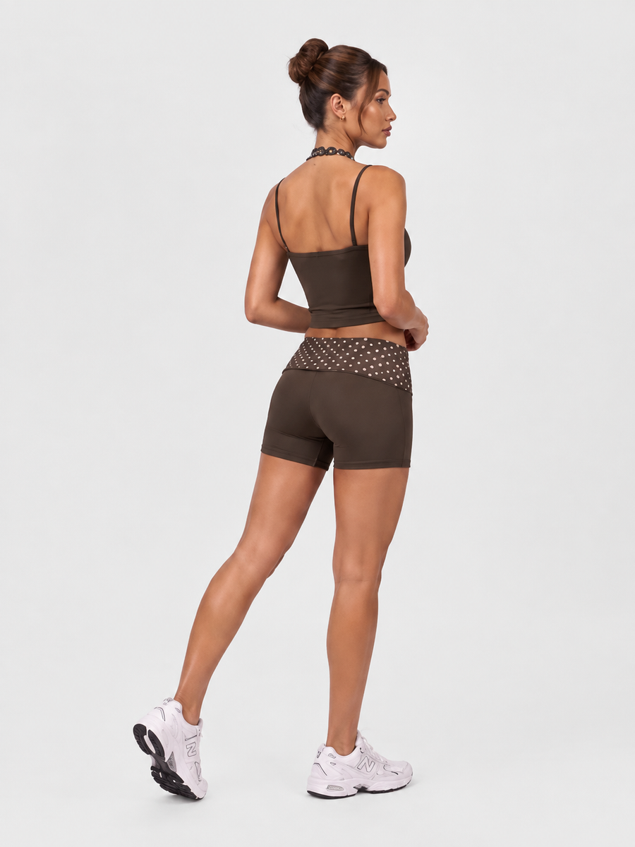 AllNaturals™ Blossom Dot Halter Yoga Set