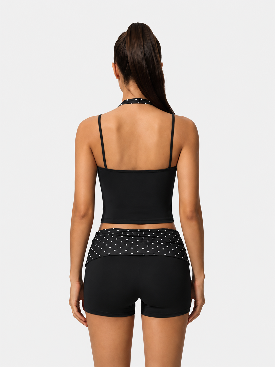 AllNaturals™ Blossom Dot Halter Yoga Set