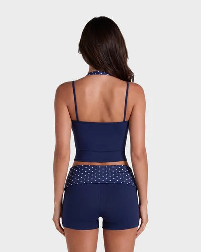 AllNaturals™ Blossom Dot Halter Yoga Set